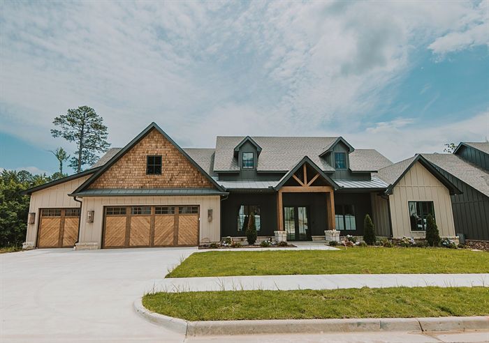 115 Bear Den Court &mdash; Street view of the finished home and landscaping