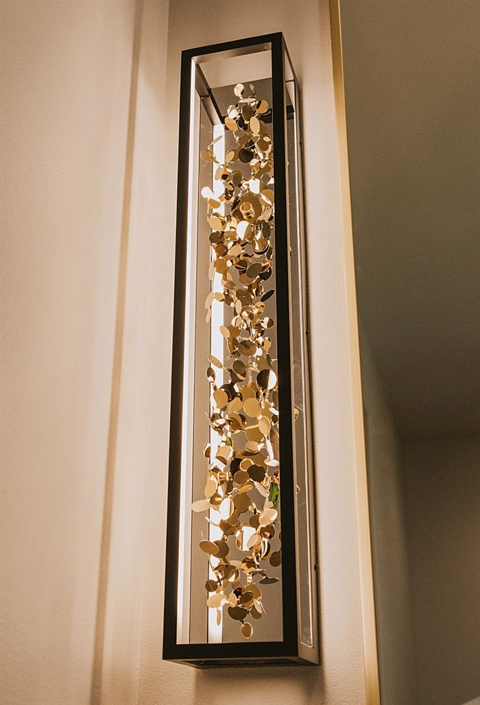 115 Bear Den Court &mdash; Gilded sconce detail
