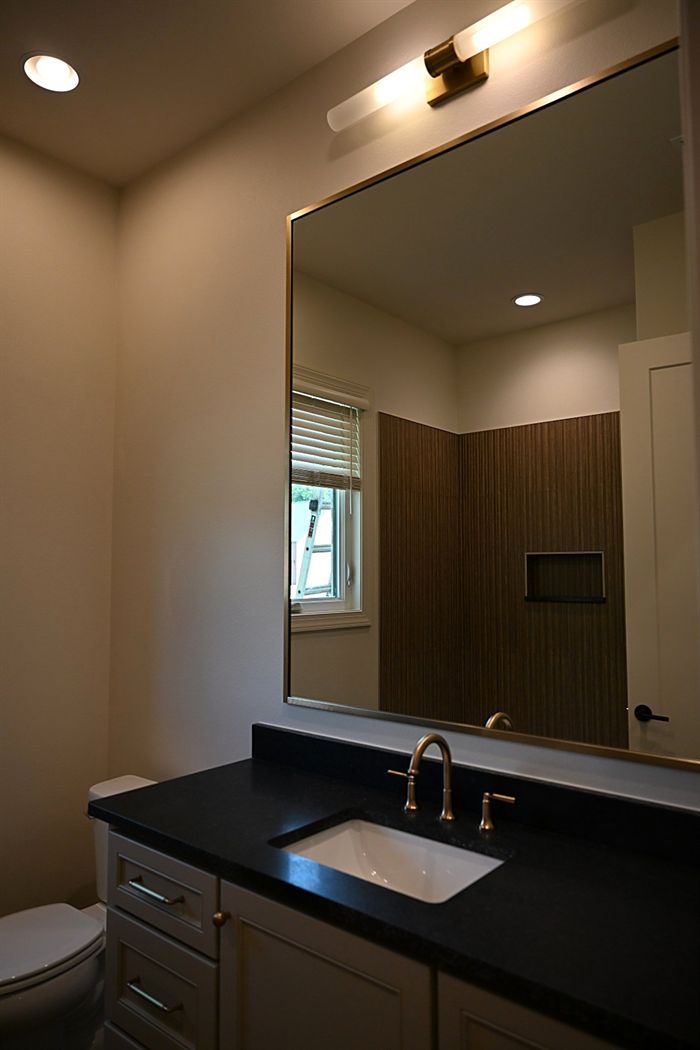 217 Abington Circle &mdash; Guest bath vanity with honed stone top